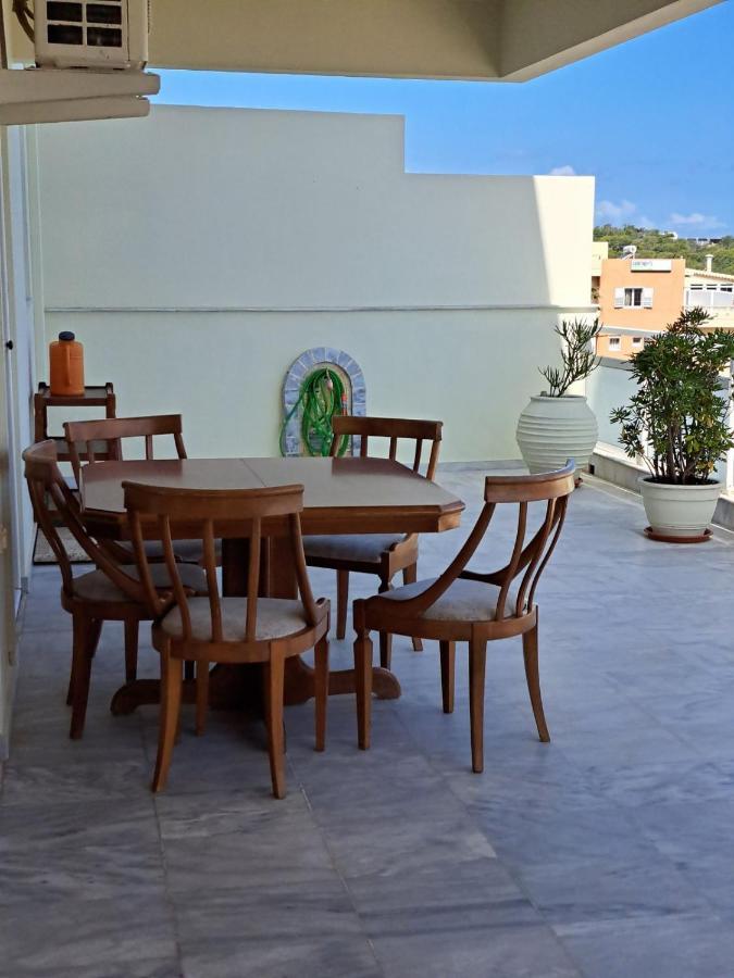 Seaview Flora'S Luxury Apartment-300Meters From The Beach Rethymno  Exterior photo
