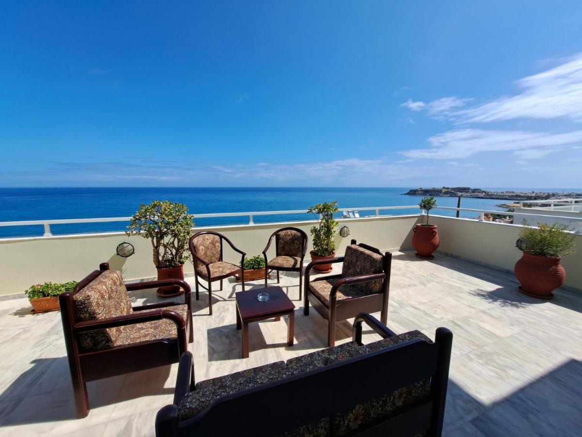 Seaview Flora'S Luxury Apartment-300Meters From The Beach Rethymno  Exterior photo