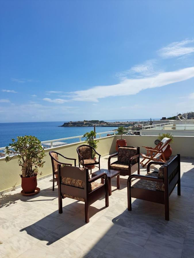 Seaview Flora'S Luxury Apartment-300Meters From The Beach Rethymno  Exterior photo