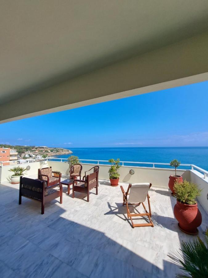 Seaview Flora'S Luxury Apartment-300Meters From The Beach Rethymno  Exterior photo